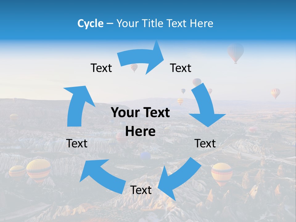 Ballon Landscape Transport PowerPoint Template