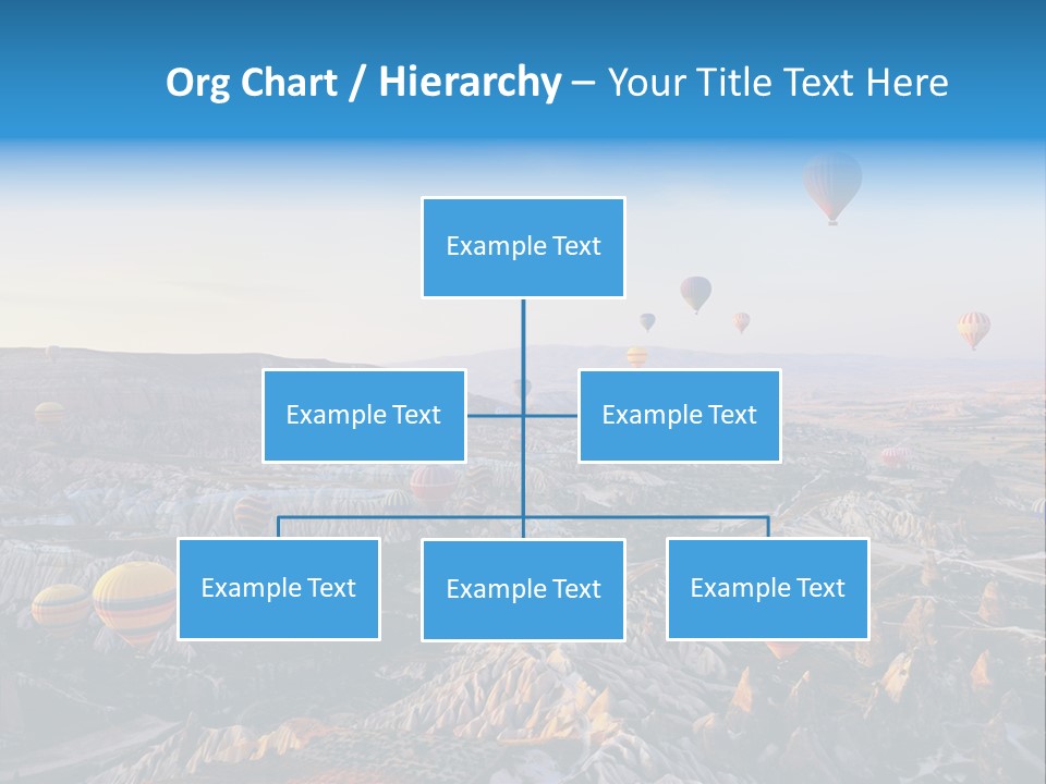 Ballon Landscape Transport PowerPoint Template