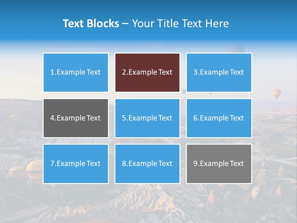 Ballon Landscape Transport PowerPoint Template