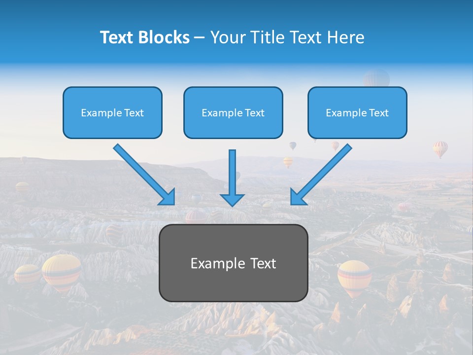 Ballon Landscape Transport PowerPoint Template