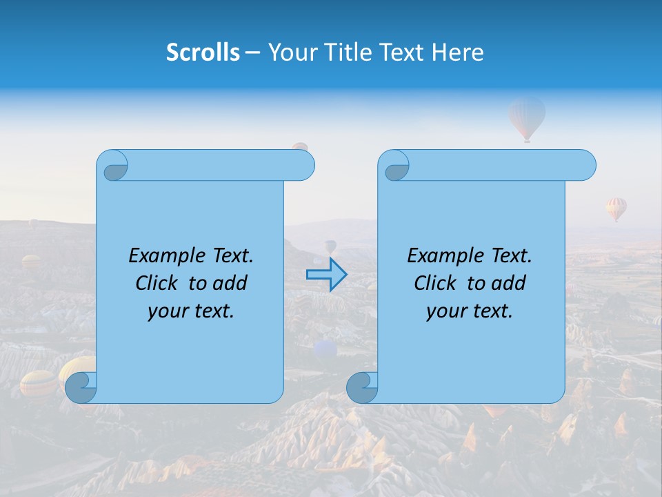 Ballon Landscape Transport PowerPoint Template