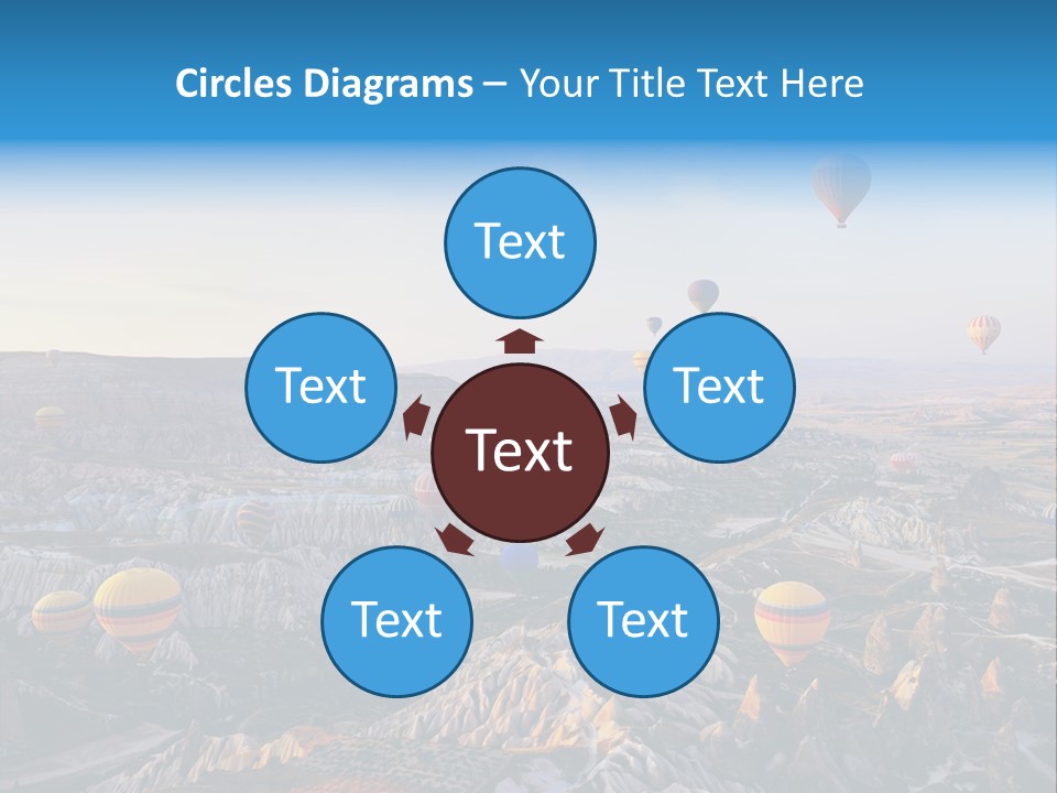 Ballon Landscape Transport PowerPoint Template