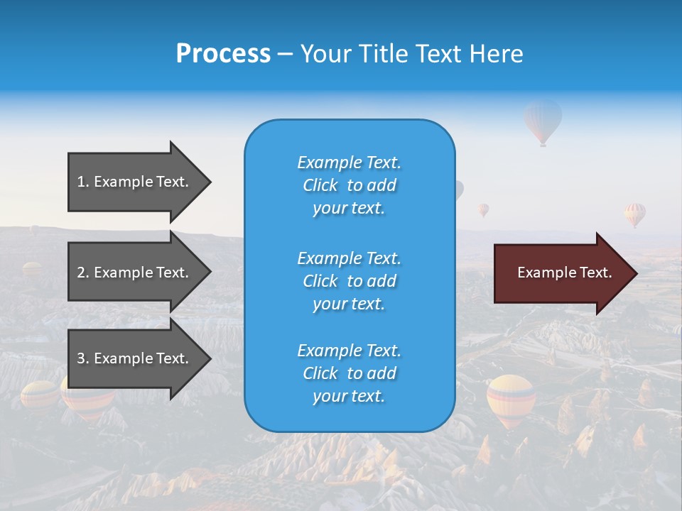 Ballon Landscape Transport PowerPoint Template