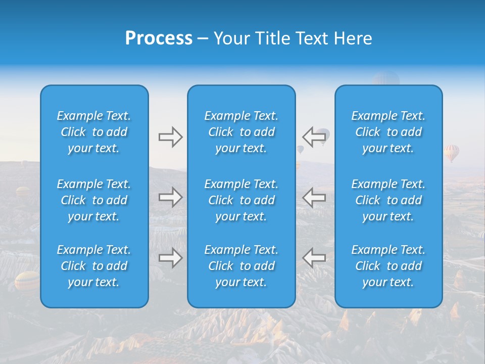Ballon Landscape Transport PowerPoint Template