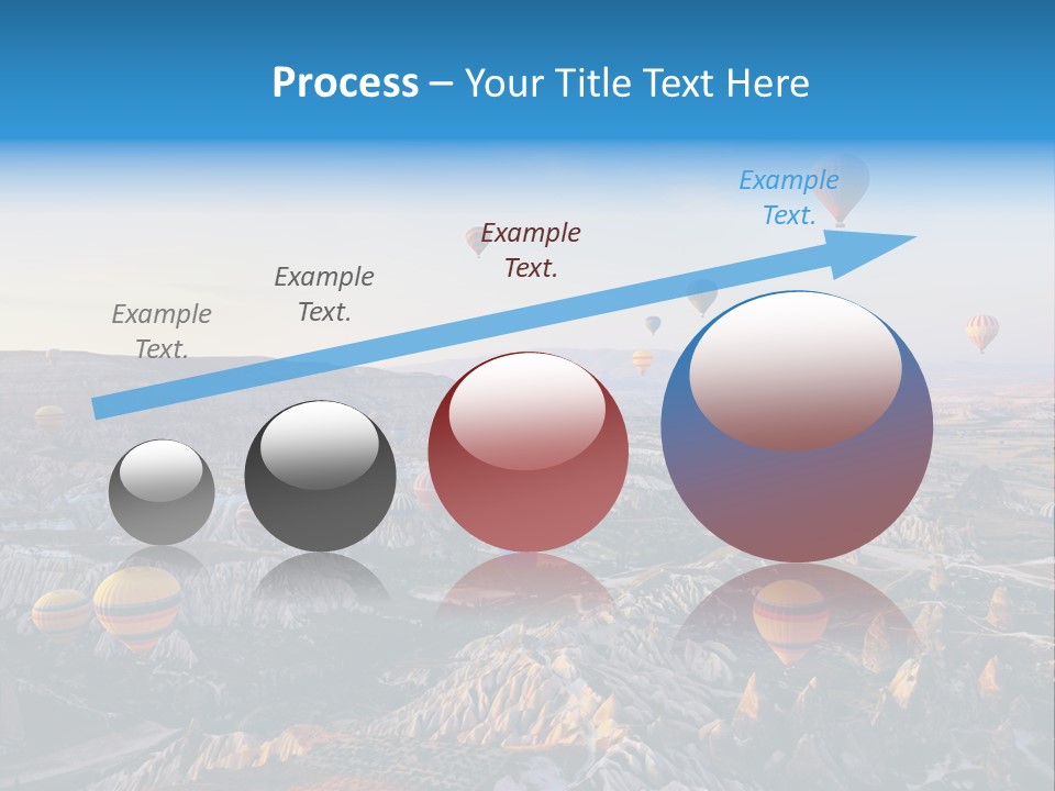 Ballon Landscape Transport PowerPoint Template