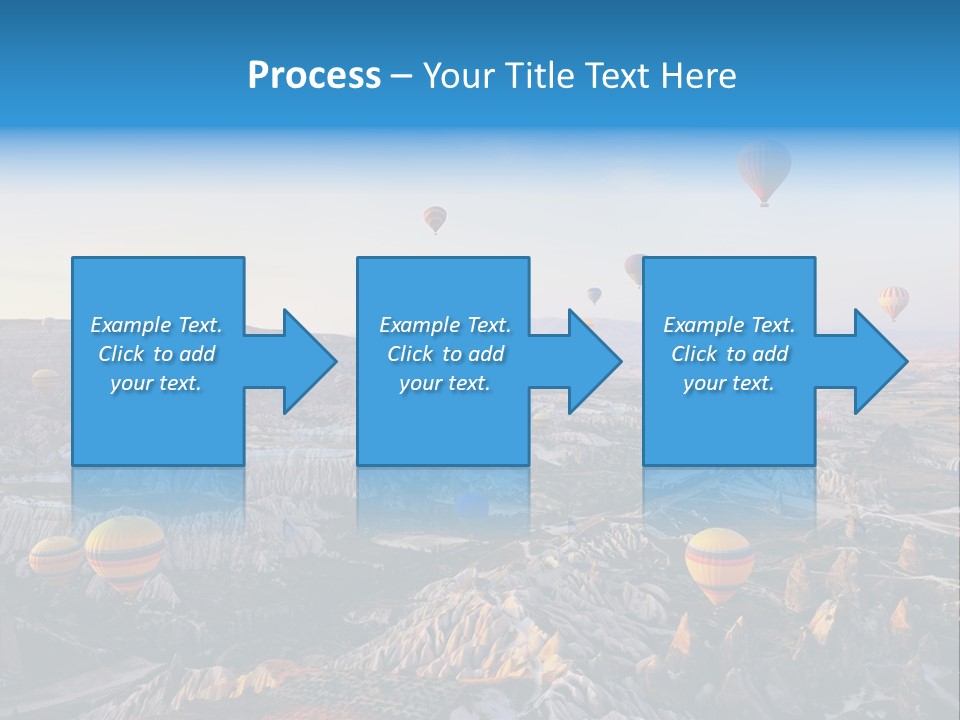Ballon Landscape Transport PowerPoint Template