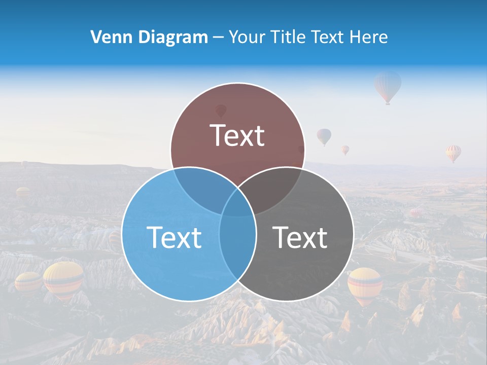 Ballon Landscape Transport PowerPoint Template