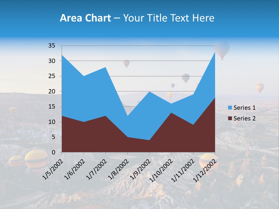 Ballon Landscape Transport PowerPoint Template