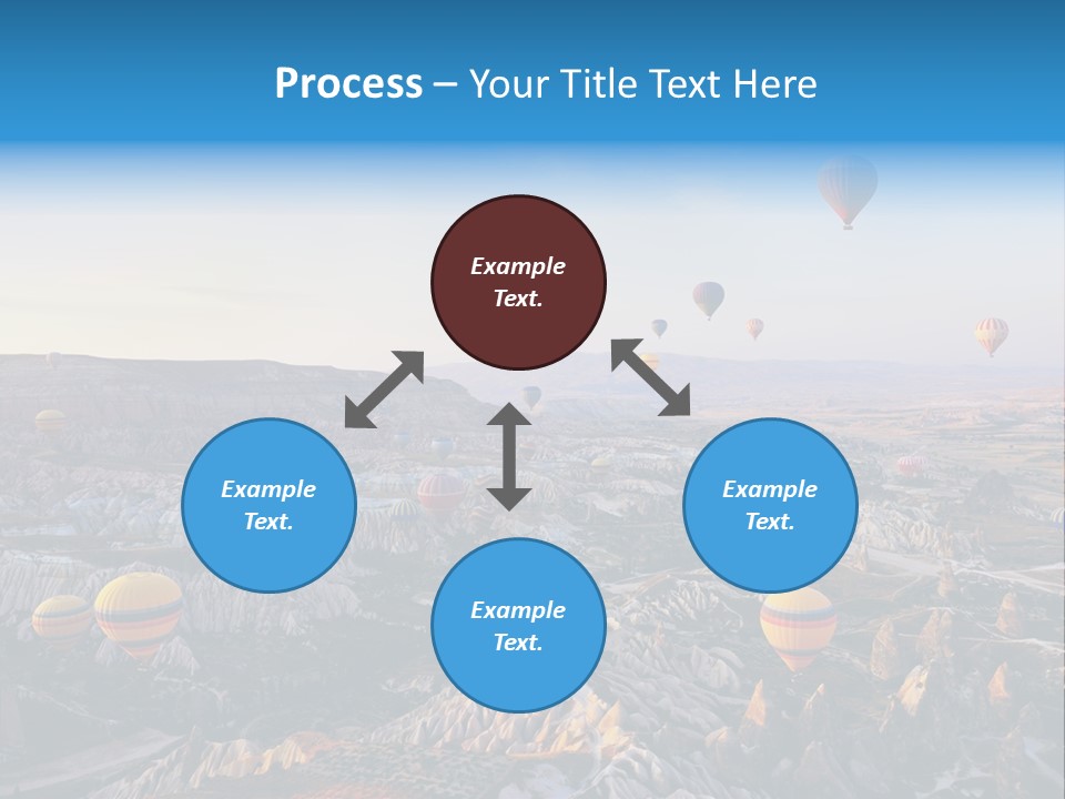 Ballon Landscape Transport PowerPoint Template