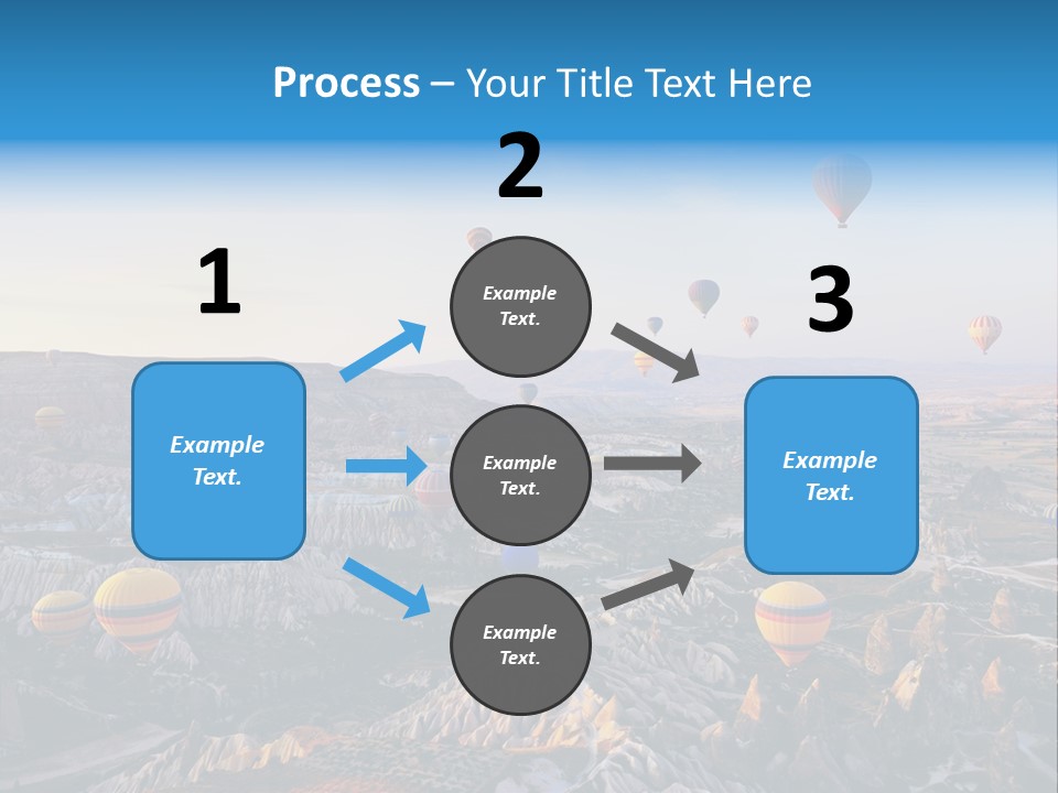Ballon Landscape Transport PowerPoint Template