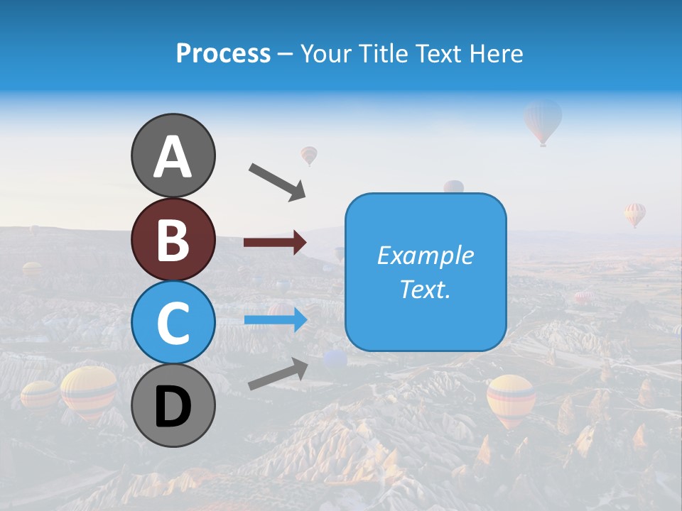 Ballon Landscape Transport PowerPoint Template