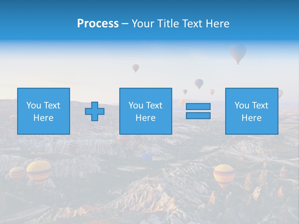 Ballon Landscape Transport PowerPoint Template