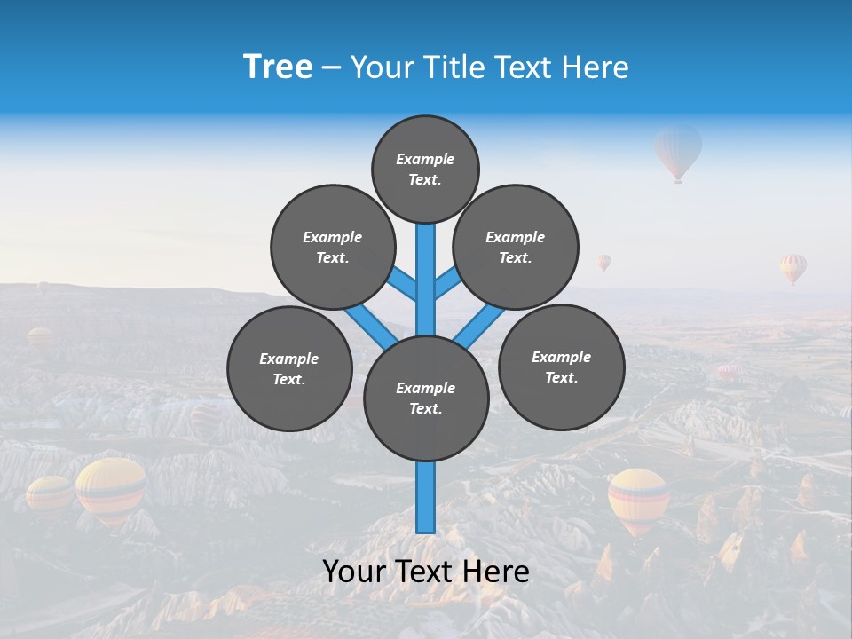 Ballon Landscape Transport PowerPoint Template