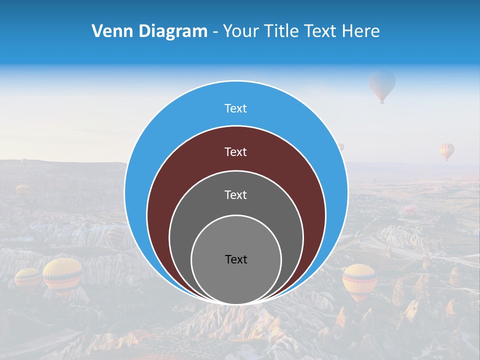Ballon Landscape Transport PowerPoint Template