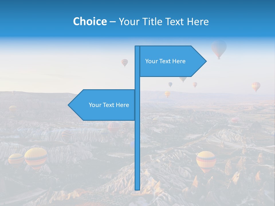 Ballon Landscape Transport PowerPoint Template