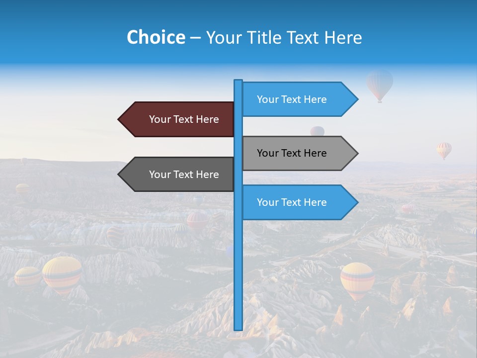 Ballon Landscape Transport PowerPoint Template