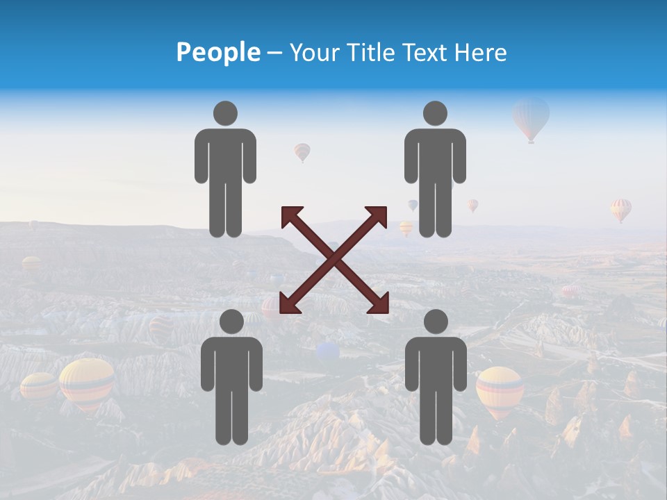 Ballon Landscape Transport PowerPoint Template