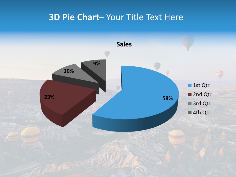 Ballon Landscape Transport PowerPoint Template