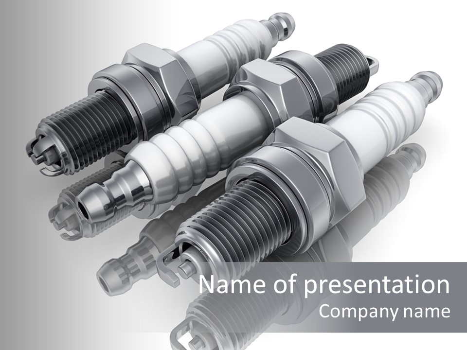 Car Steel Spare PowerPoint Template