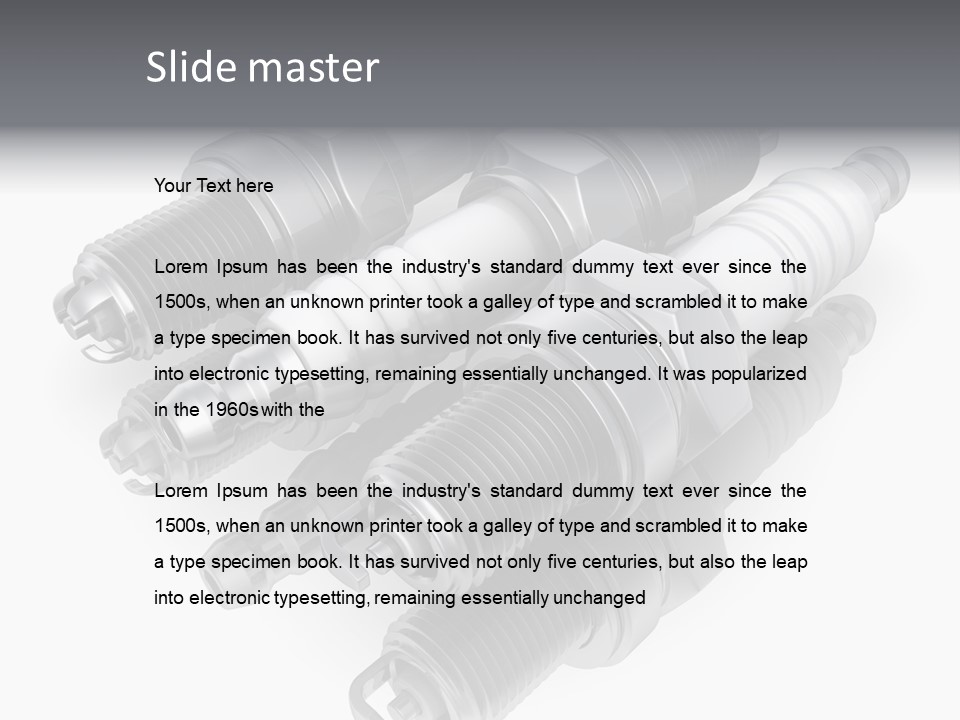 Car Steel Spare PowerPoint Template