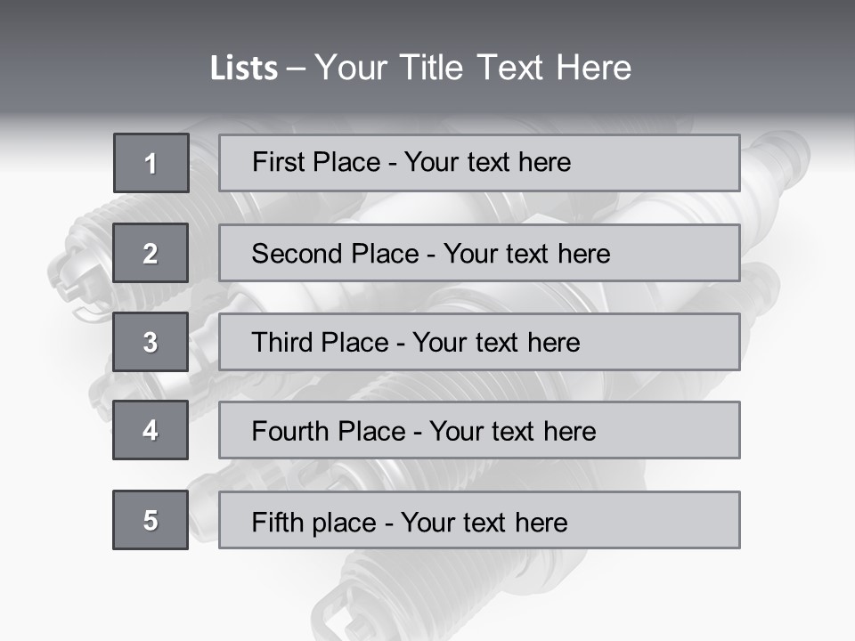 Car Steel Spare PowerPoint Template