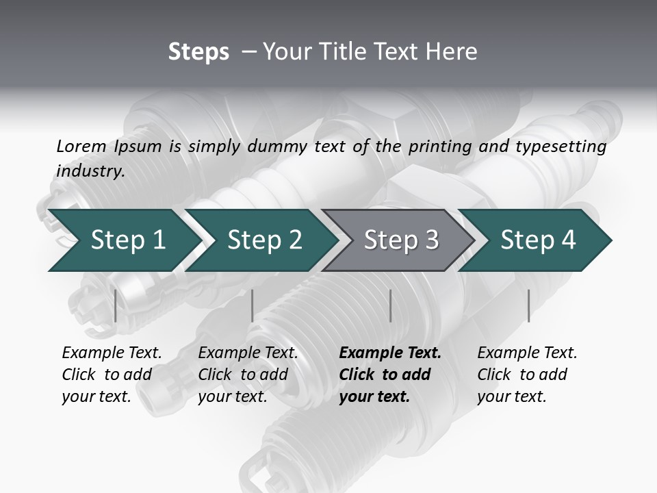 Car Steel Spare PowerPoint Template