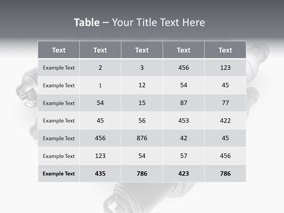 Car Steel Spare PowerPoint Template