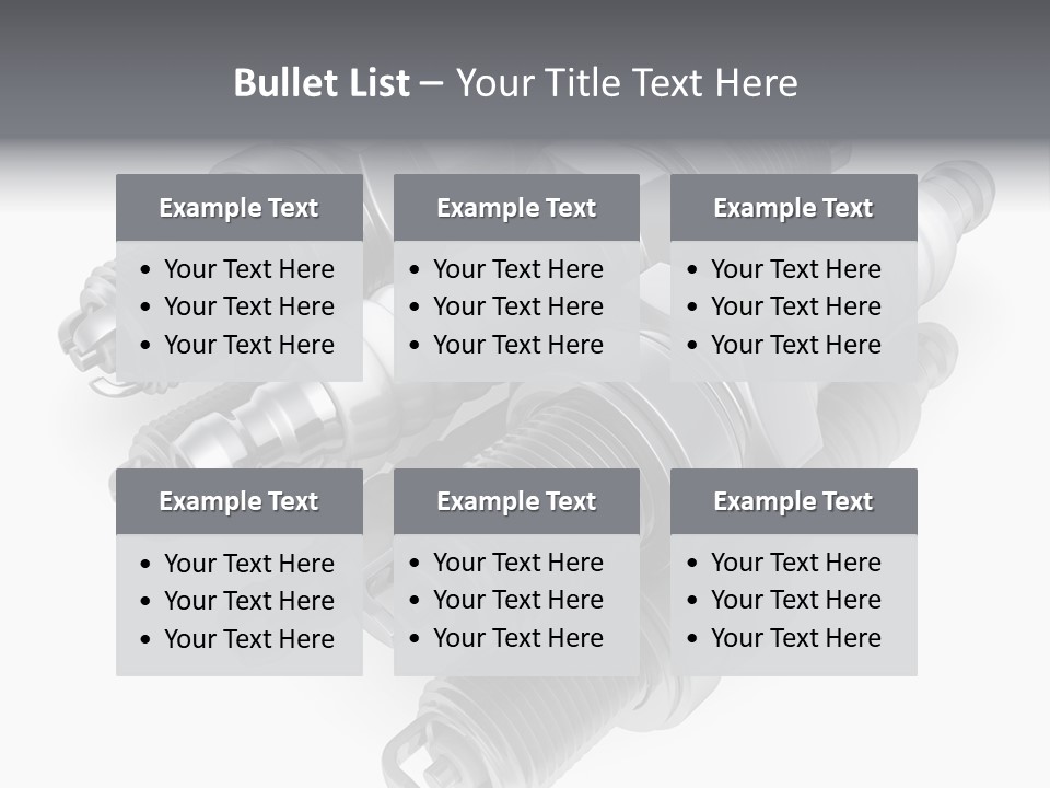Car Steel Spare PowerPoint Template