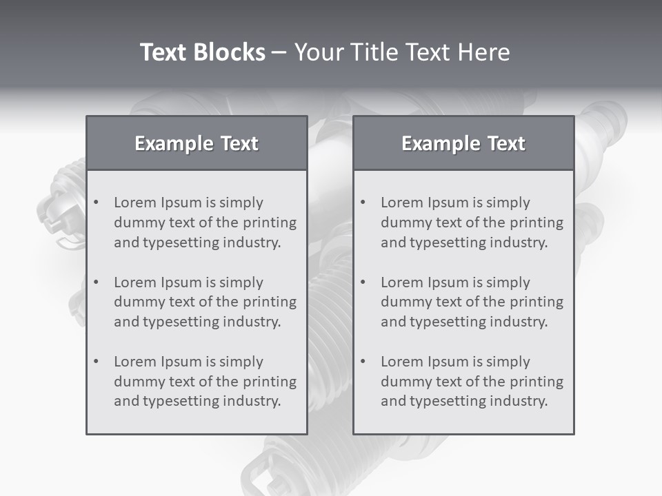 Car Steel Spare PowerPoint Template