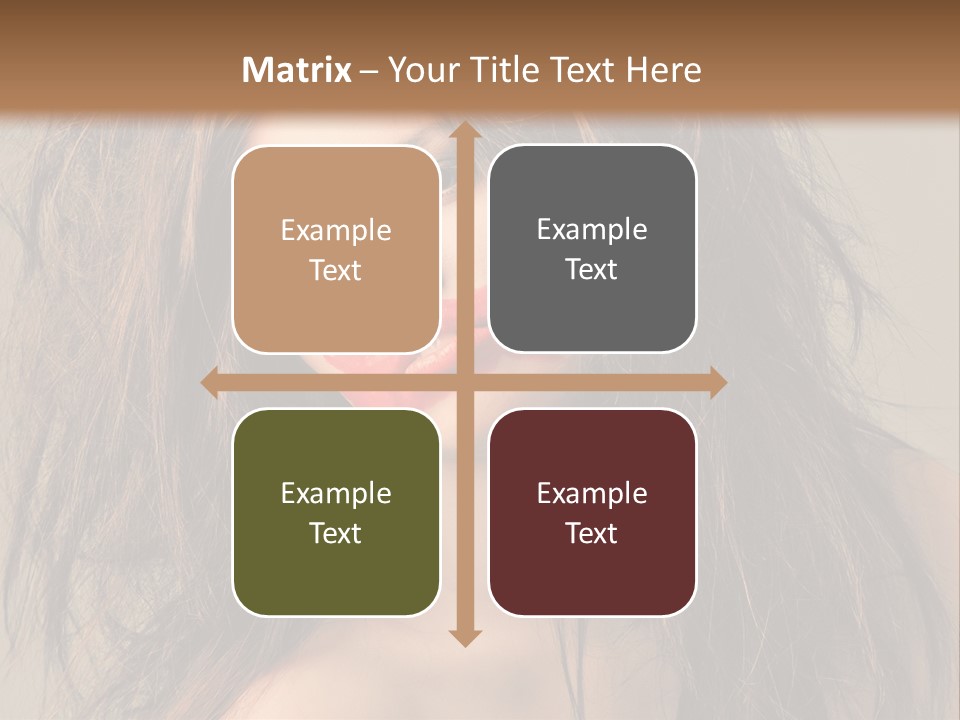 Caucasian Hot Youth PowerPoint Template