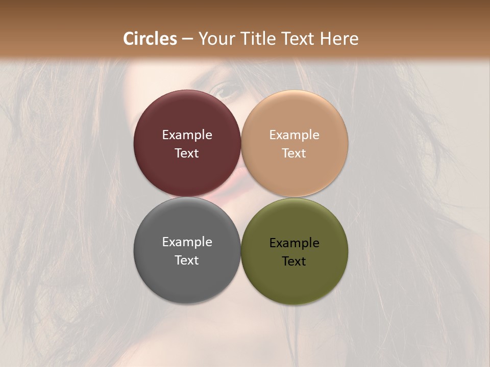 Caucasian Hot Youth PowerPoint Template