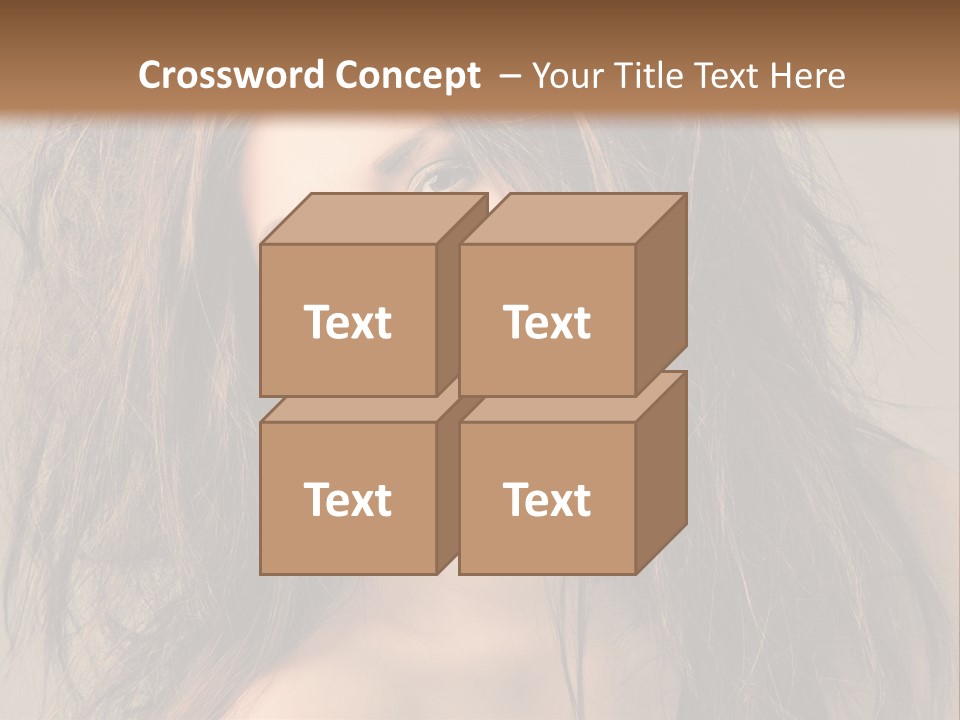 Caucasian Hot Youth PowerPoint Template