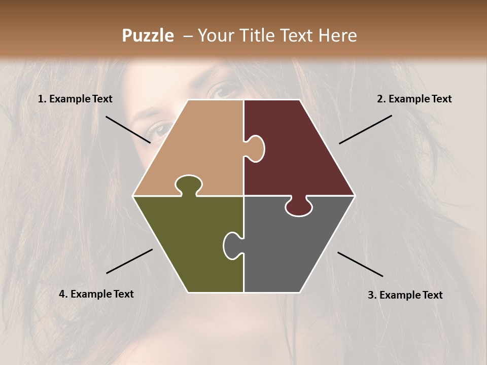 Caucasian Hot Youth PowerPoint Template