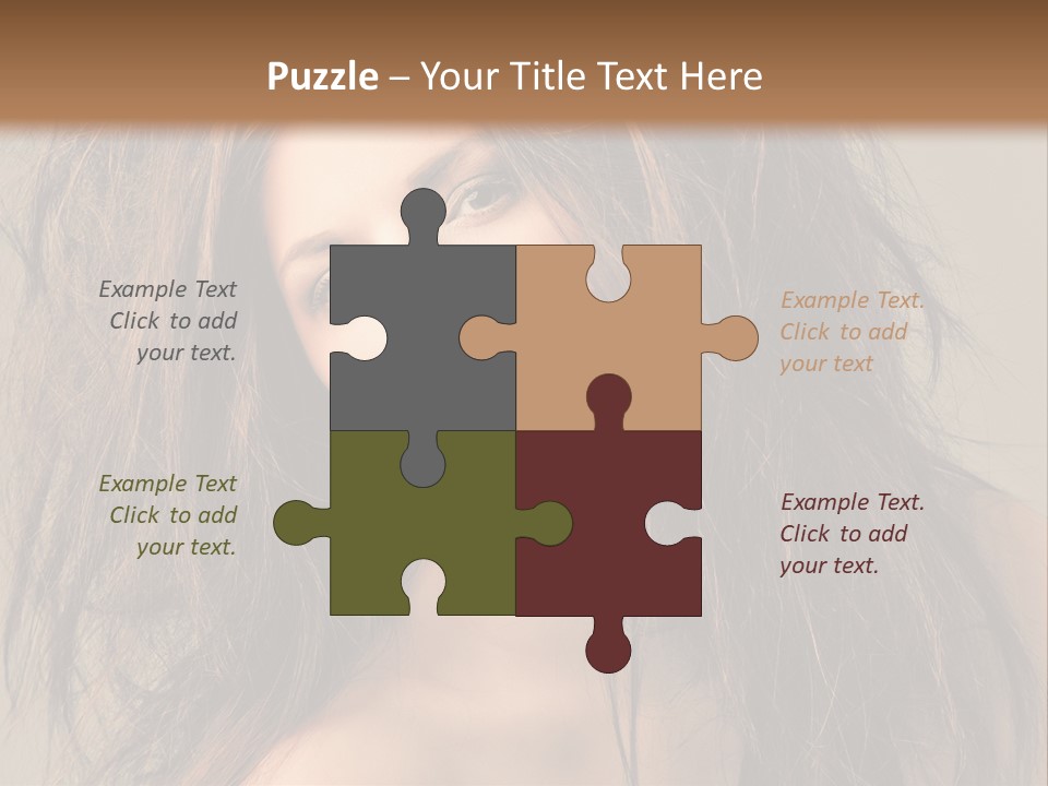 Caucasian Hot Youth PowerPoint Template