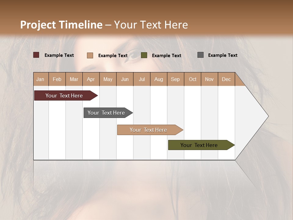 Caucasian Hot Youth PowerPoint Template