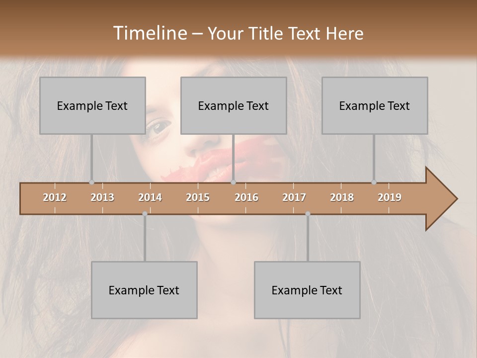 Caucasian Hot Youth PowerPoint Template