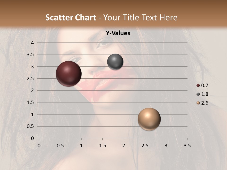 Caucasian Hot Youth PowerPoint Template