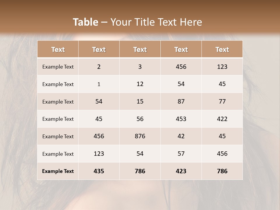 Caucasian Hot Youth PowerPoint Template