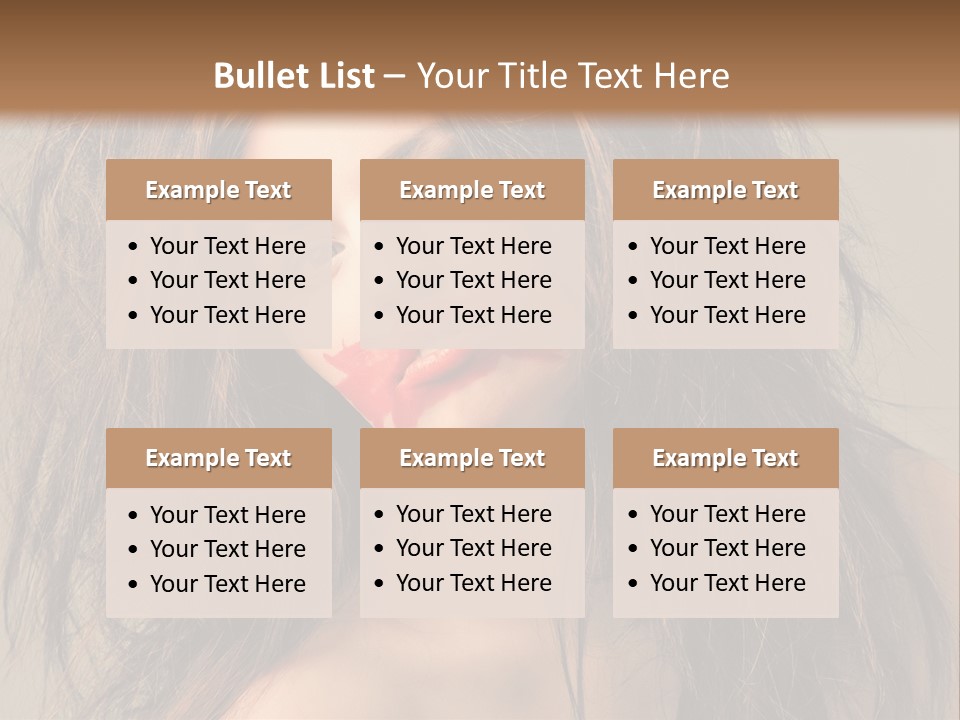 Caucasian Hot Youth PowerPoint Template