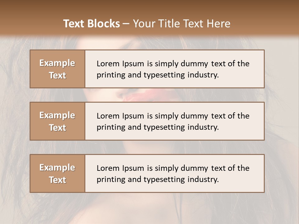 Caucasian Hot Youth PowerPoint Template