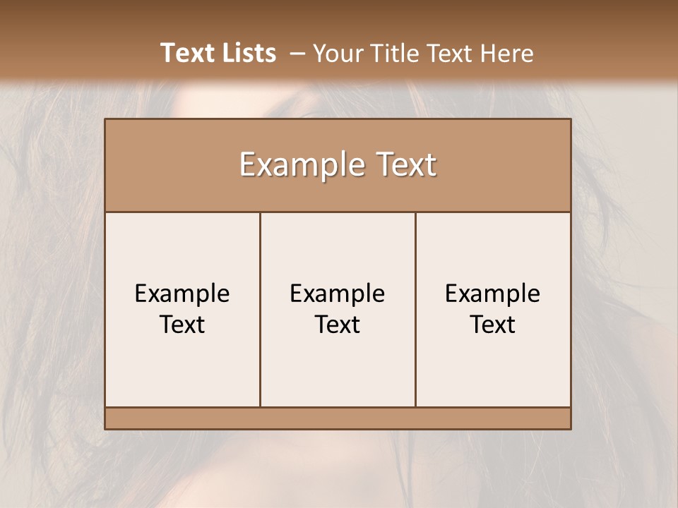 Caucasian Hot Youth PowerPoint Template