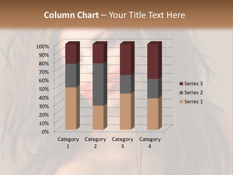 Caucasian Hot Youth PowerPoint Template