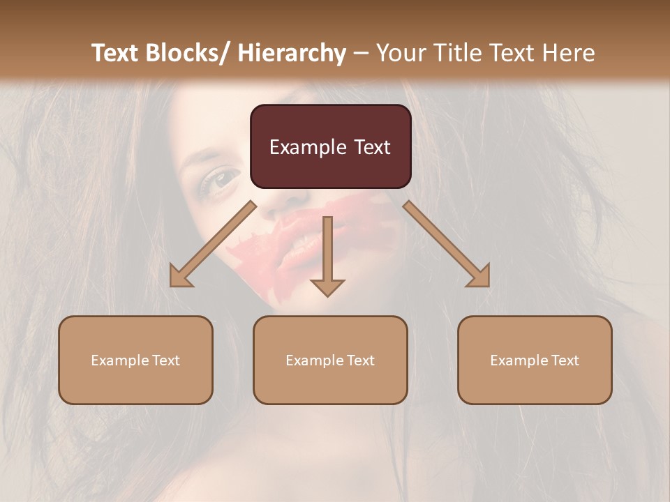 Caucasian Hot Youth PowerPoint Template