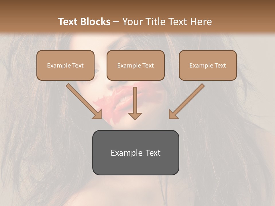Caucasian Hot Youth PowerPoint Template