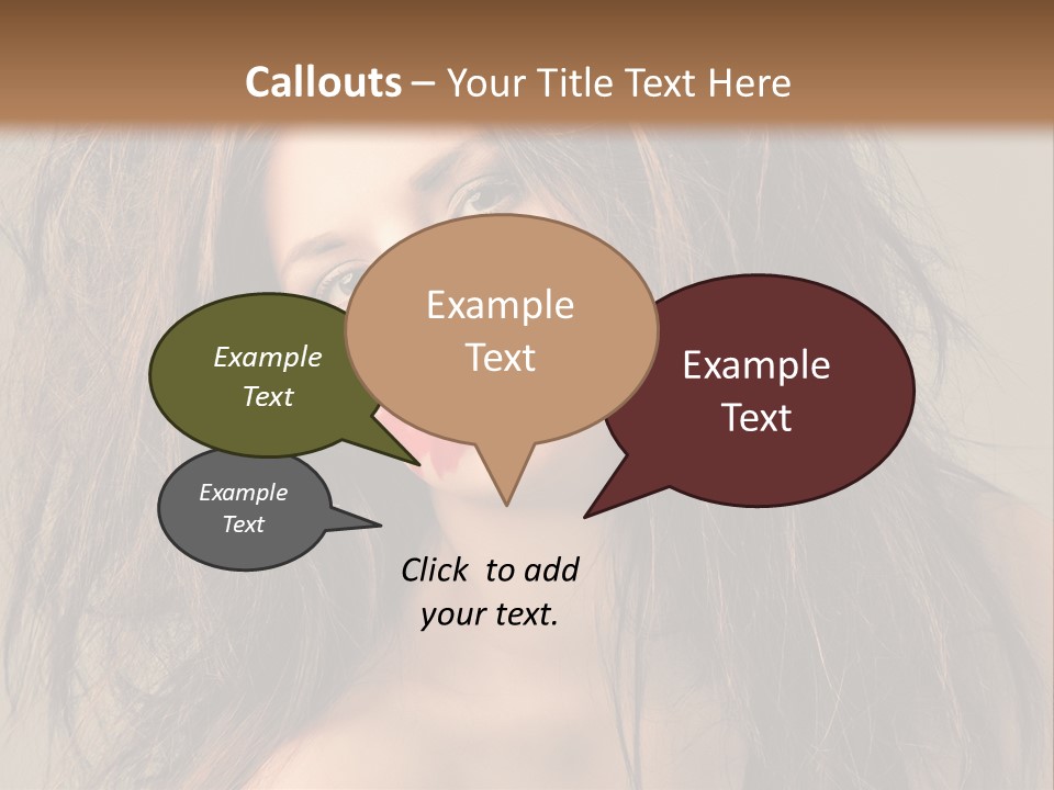 Caucasian Hot Youth PowerPoint Template