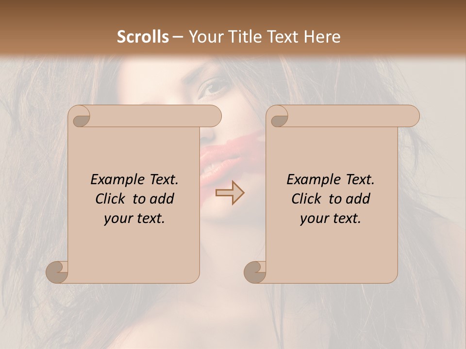 Caucasian Hot Youth PowerPoint Template