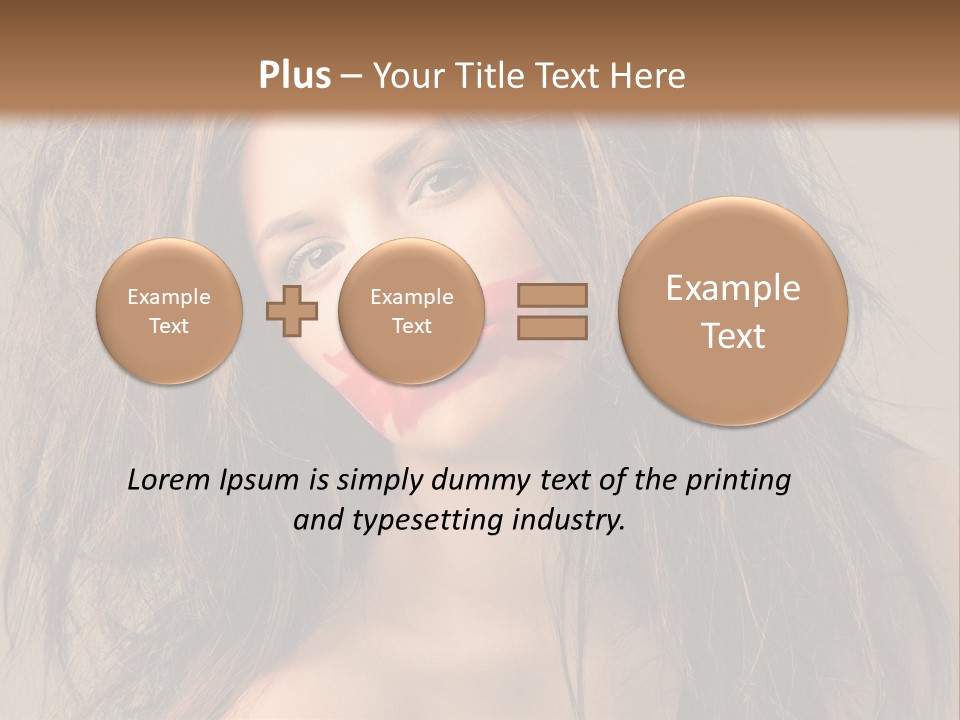 Caucasian Hot Youth PowerPoint Template