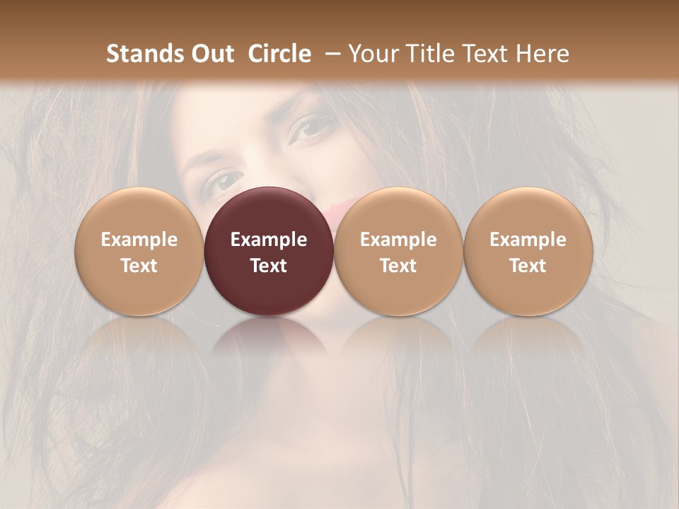 Caucasian Hot Youth PowerPoint Template