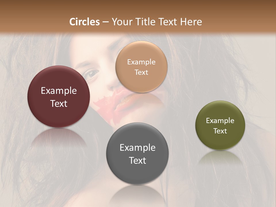 Caucasian Hot Youth PowerPoint Template