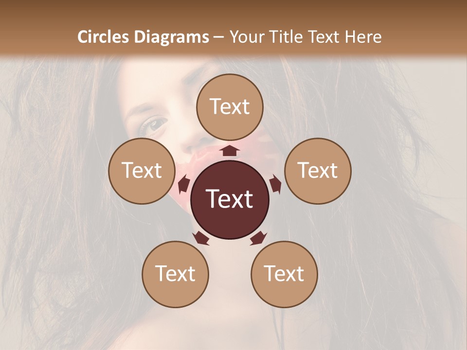 Caucasian Hot Youth PowerPoint Template